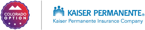 Colorado option and Kaiser Permanente insurance company logos
