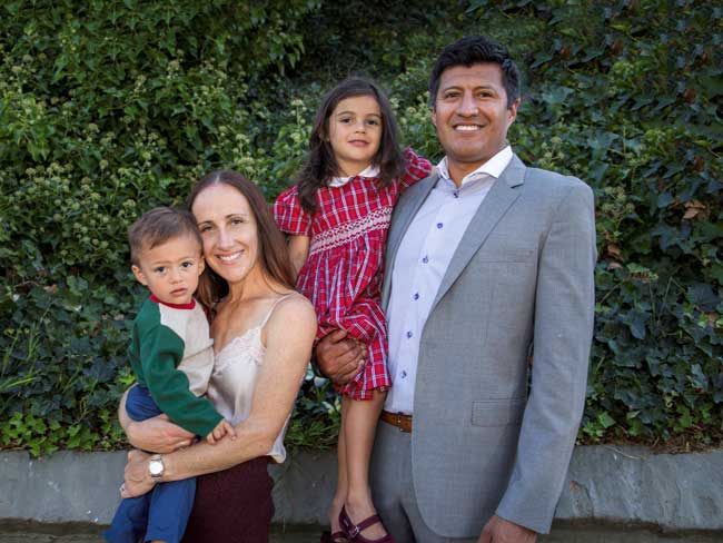 Olympian Shannon Rowbury with her family
