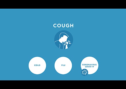 Screenshot from the video "COVID-19 symptoms: Cough"