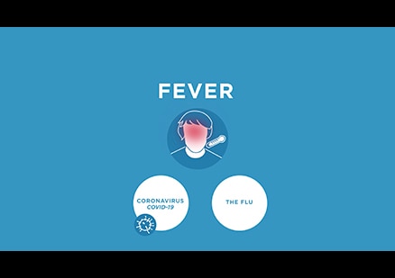 Screenshot from the video "COVID-19 symptoms: Fever"
