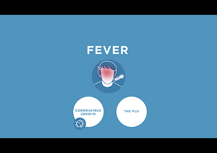 Screenshot from the video "COVID-19 symptoms: Fever"