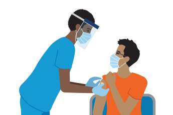 nurse vaccinating a patient