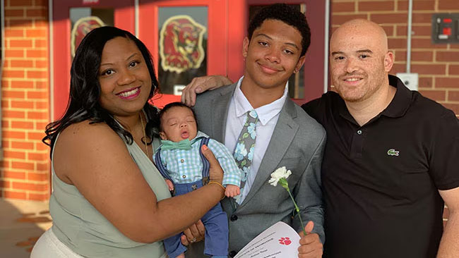 Tiffany Anonye and Randy Lopez with sons Alex and Andrew