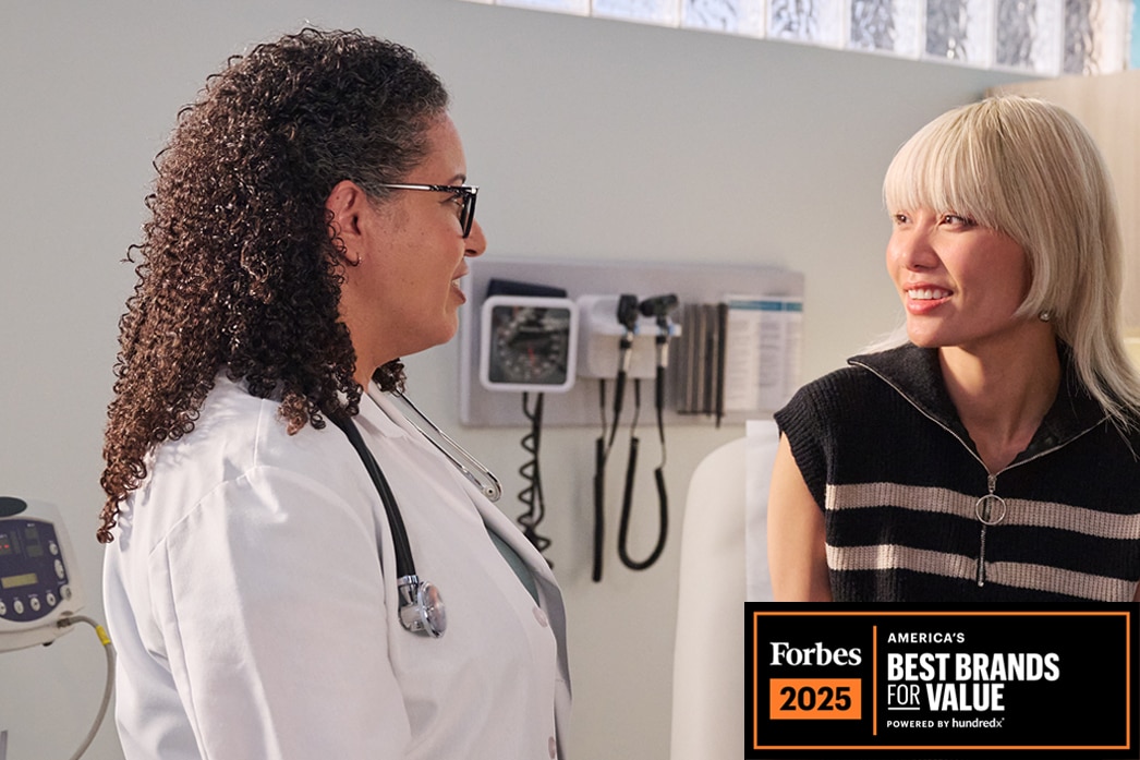 Kaiser Permanente patient talking with their doctor