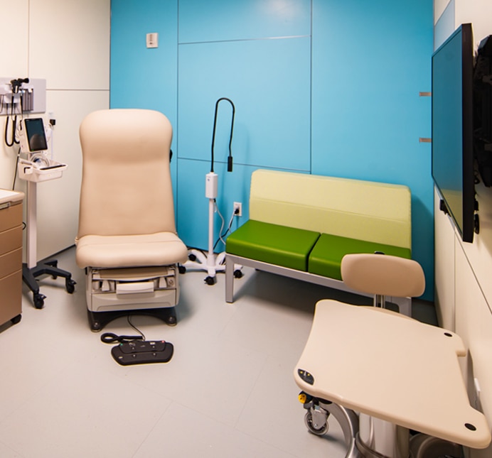 Exam room at Everett Medical Center