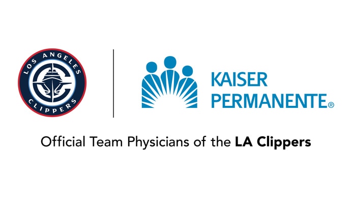 LA Clippers + Kaiser Permanente co-branded logo
