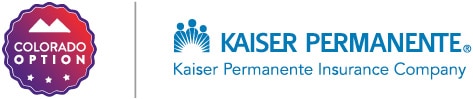Colorado option and Kaiser Permanente insurance company logos