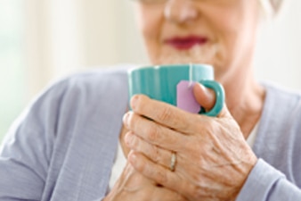 woman drinking tea