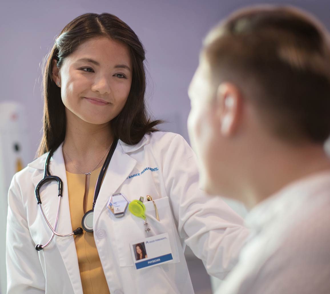 two physicians talking