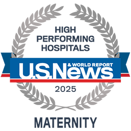 US News and World Report High Performing Maternity Hospital 2025