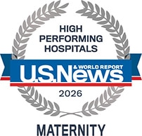 U.S. News & World Report Best Hospitals for Maternity Care badge