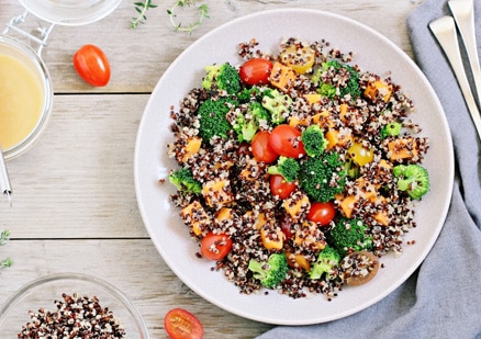 chopped vegetable bowl w/chia seeds