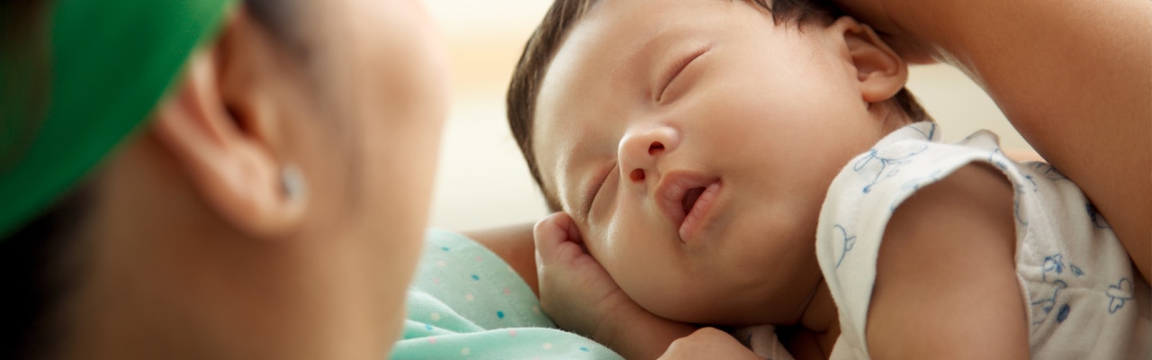 newborn with a lot of hair