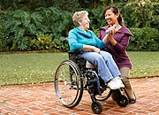 Photo of woman in a wheelchair