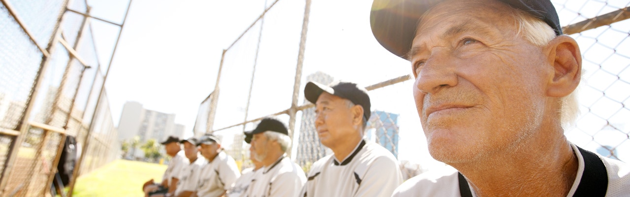 retirees stay active with softball