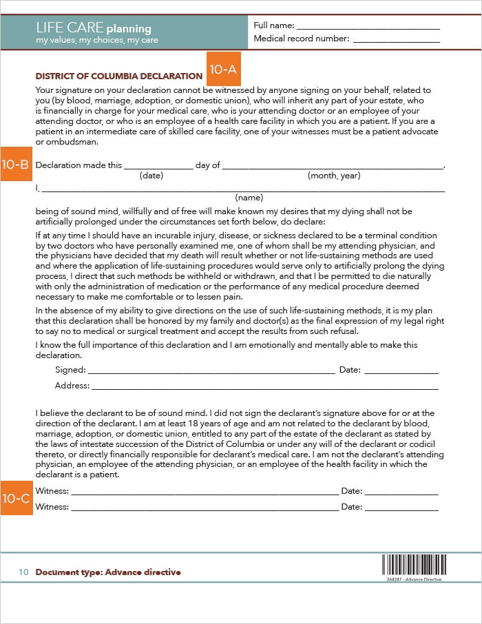 page by page guide to District of Columbia AHCD - page10