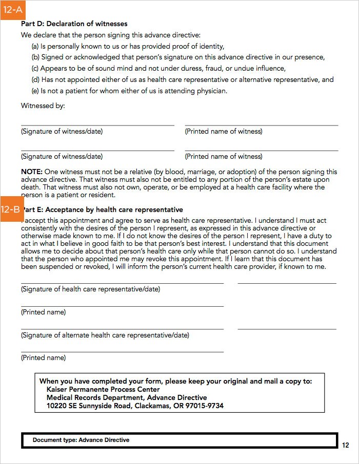 page by page guide to Oregon AHCD -page12