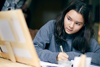 Child doing their homework