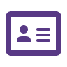 Identification card icon