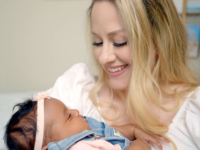 Karissa Yoakum and baby