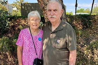  Mary (left) and Marvin Wenzel received the high-dose flu vaccine