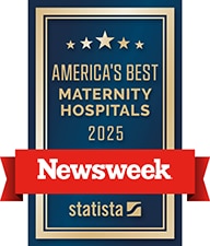 Newsweek America's Best Maternity Hospitals for 2025 badge