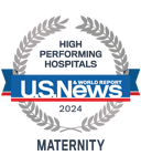 U.S. News & World Report Best Hospitals for Maternity Care badge