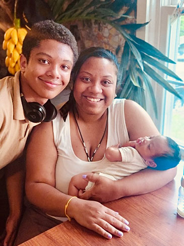 Tiffany Anonye and her 2 sons Alex and Andrew